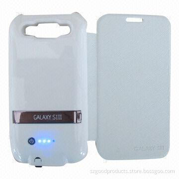 Battery case with 3,300mAh rechargeable lithium battery, battery and case two in one